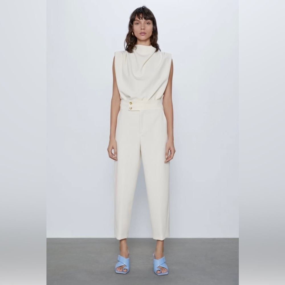 ZARA - WAIST DETAIL PANTS